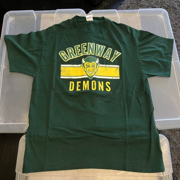 Greenway High School Demons 5 Vtg Large T Lot + New Pin School Mascot 1 T is XL - Picture 14 of 16